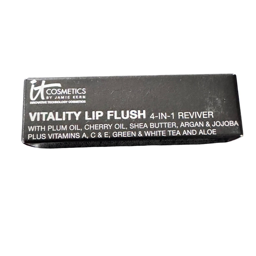 IT Cosmetics Vitality Lip Flush 4-in-1 Reviver Anti Aging Lip Balm Lipstick Glos